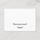 Wir haben die minimale neue Zuhause Moving Insert  Visitenkarte (Rückseite)