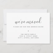 Wir haben die moderne Minimalistische Kalligrafie Ankündigung (Vorderseite)