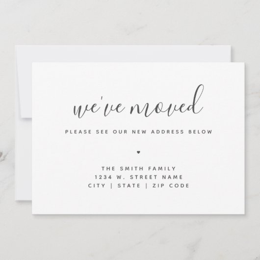 Wir haben die moderne Minimalistische Kalligrafie Ankündigung (Vorderseite)