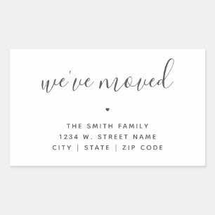 Wir haben die moderne Minimalistische Kalligrafie  Rechteckiger Aufkleber