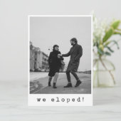 Wir haben die moderne Minimalistische Typografie-E Save The Date (Stehend Vorderseite)