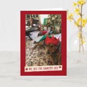 Wir haben die "Naughty List" - Funny Card von den  Karte (Gelbe Blume)