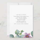 Wir haben die neue Adresse Eukalyptus Greenery Mov Ankündigung (Rückseite)