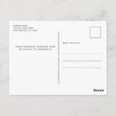 Wir haben die neue Adresse Foto Cat Moving Postkarte (Rückseite)