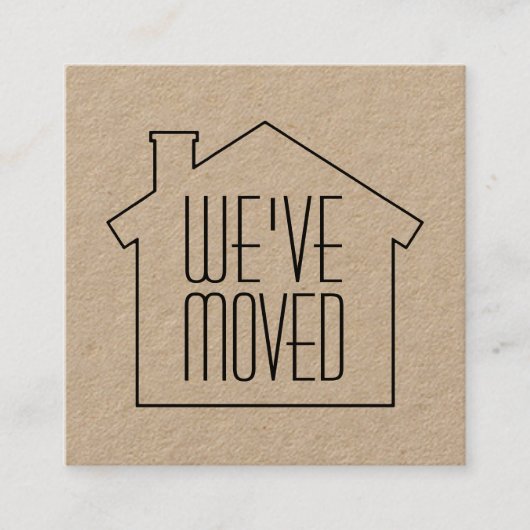 Wir haben die neue Adressenumrandung der Kraft ver Quadratische Visitenkarte (Vorderseite)