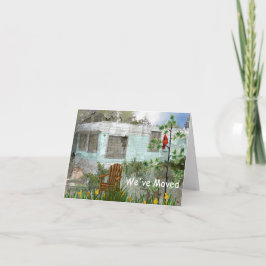 Wir haben die neue Adresskarte verschoben Einladung