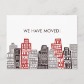Wir haben die neue Adressübertragungs-Anzeigenkart Postkarte (Vorderseite)