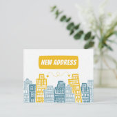 Wir haben die neue Adressübertragungs-Anzeigenkart Postkarte (Stehend Vorderseite)