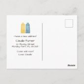 Wir haben die neue Adressübertragungs-Anzeigenkart Postkarte (Rückseite)