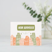 Wir haben die neue Adressübertragungs-Anzeigenkart Postkarte (Stehend Vorderseite)