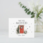Wir haben die neue Ankündigung für den Umzug von A Postkarte (Stehend Vorderseite)