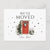 Wir haben die neue Ankündigung für den Umzug von A Postkarte (Vorderseite)