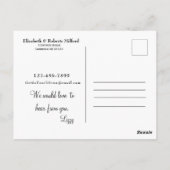 Wir haben die neue Ankündigung personalisiert Postkarte (Rückseite)