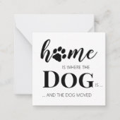 Wir haben die neue Ankündigung zum Umziehen von Ad (Vorderseite)