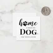 Wir haben die neue Ankündigung zum Umziehen von Ad (Vorderseite/Rückseite Beispiel)