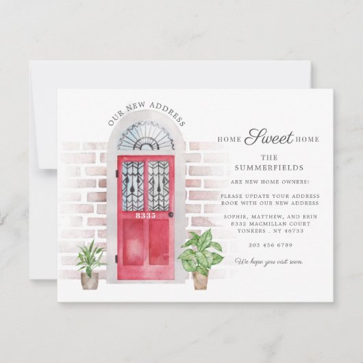 Wir haben die neue Ankündigung zur Adressverschieb (Vorderseite)