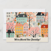 Wir haben die neue Ankündigung zur Adressverschieb (Vorderseite)