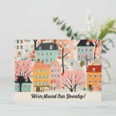 Wir haben die neue Ankündigung zur Adressverschieb (Stehend Vorderseite)