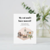 Wir haben die neue Ankündigung zur Adressverschieb Postkarte (Stehend Vorderseite)