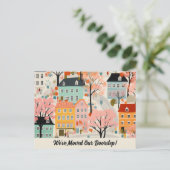 Wir haben die neue Ankündigung zur Adressverschieb Postkarte (Stehend Vorderseite)