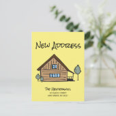 Wir haben die neue Ankündigung zur Adressverschieb Postkarte (Stehend Vorderseite)