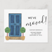 Wir haben die neue blaue Wasserfarbentür für die A Ankündigungspostkarte (Vorderseite)