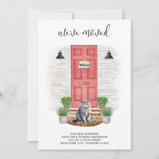 Wir haben die neue Front Red Door Cat verschoben Ankündigung (Vorderseite)