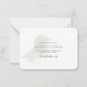 Wir haben die neue Roots-Boho-Bewegungsankündigung Mitteilungskarte (Rückseite)