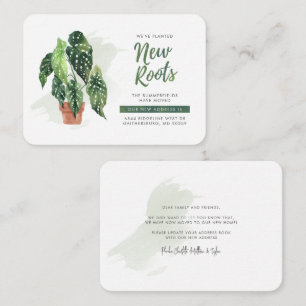 Wir haben die neue Roots-Boho-Bewegungsankündigung Mitteilungskarte