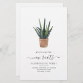 Wir haben die neue Roots Sukkulent Pflanze Budget  Briefpapier (Vorne/Hinten)