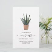 Wir haben die neue Roots Sukkulent Pflanze Budget Briefpapier (Stehend Vorderseite)