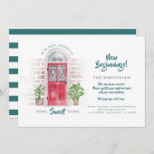 Wir haben die neue rote Wasserfarbentür für die Ad Ankündigung (Vorne/Hinten)