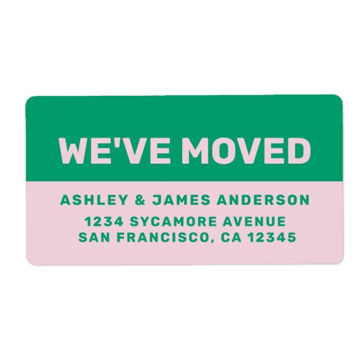 Wir haben die neue schwarz-grüne rosa Adresse vers (Vorne)