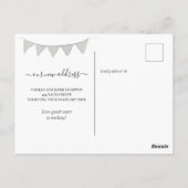 Wir haben die neue schwarze Zuhause-Wasserfarbe ve Postkarte (Rückseite)