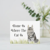 Wir haben die neue Zuhause-Adresse verschoben Postkarte (Stehend Vorderseite)