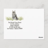 Wir haben die neue Zuhause-Adresse verschoben Postkarte (Rückseite)