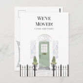 Wir haben die neue Zuhause Einfache Aquarelltür ve Postkarte (Vorne/Hinten)
