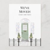 Wir haben die neue Zuhause Einfache Aquarelltür ve Postkarte (Vorderseite)