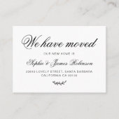 Wir haben die neue Zuhause Minimal Moving Insert C Visitenkarte (Vorderseite)