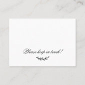 Wir haben die neue Zuhause Minimal Moving Insert C Visitenkarte (Rückseite)