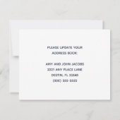 Wir haben die neue Zuhause "Moved Beach" Ankündigung (Rückseite)