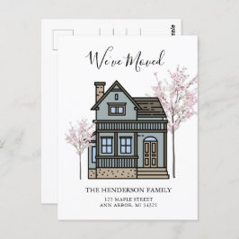 Wir haben die neue Zuhause Moving Ankündigung Post Postkarte