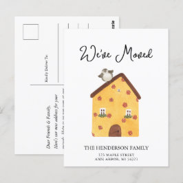 Wir haben die neue Zuhause Moving Ankündigung Post Postkarte