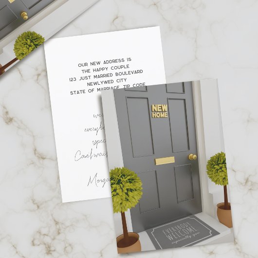 Wir haben die neue Zuhause Moving Announcement Car Ankündigung