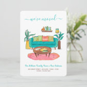 Wir haben die neue Zuhause "Niedliche Wasserfarbe" Ankündigung (Stehend Vorderseite)