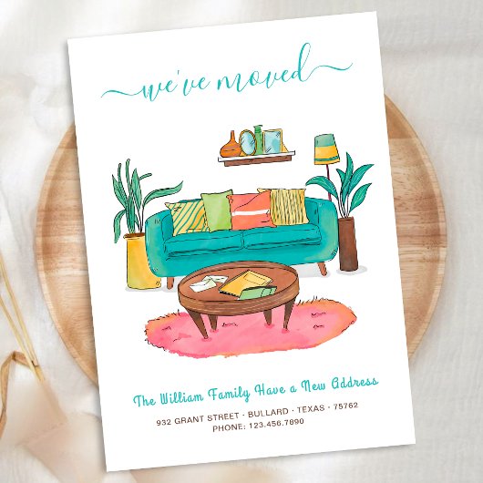 Wir haben die neue Zuhause "Niedliche Wasserfarbe" Ankündigung