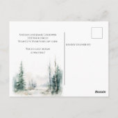 Wir haben die neue Zuhause Rustikale Landschaft ve Postkarte (Rückseite)