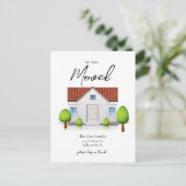 Wir haben die neue Zuhause Simple Minimalistisch M Postkarte (Stehend Vorderseite)