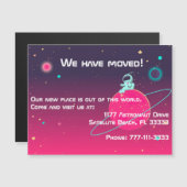 Wir haben die Niedliche Illustration des Astronaut Magnetkarte (Vorne/Hinten)