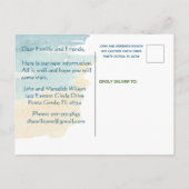 Wir haben die Ocean Beach Stühle umgezogen Ankündigungspostkarte (Rückseite)